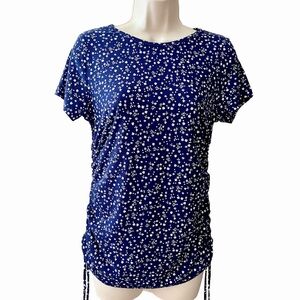 Women's Blue Floral Top